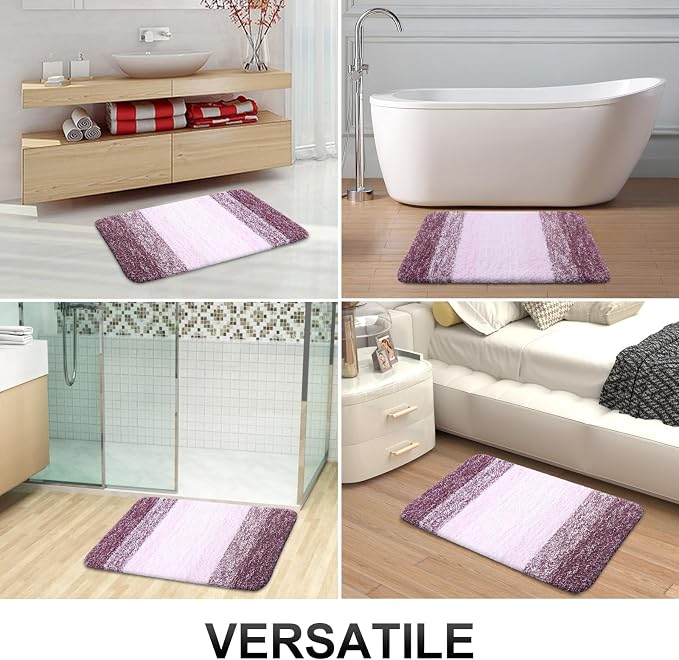 OLANLY Bathroom Rug Set 2 Piece, Soft Absorbent Microfiber Bath Mats and - Image 7