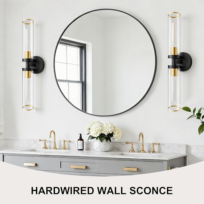 Wall Sconces Set of Two, Hardwired Modern Sconces Wall Decor Set of 2 Wall Light - Image 6