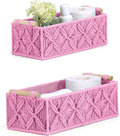 Nonam Macrame Storage Baskets, Boho Decor Style Woven Storage Boxes by Unknown