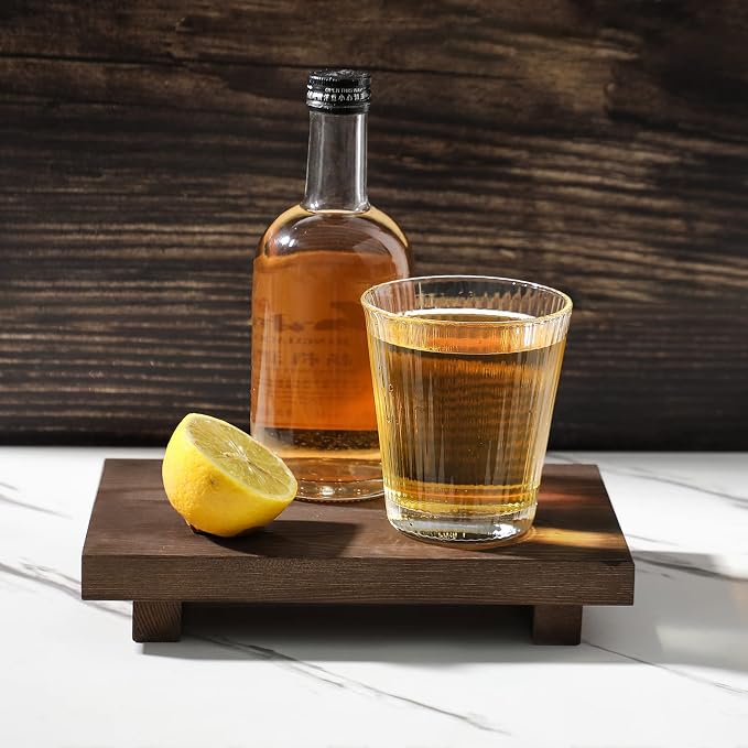 Bathroom Counter Organizer Wood Pedestal Stand Farmhouse Decorative Tray Soap - Image 3
