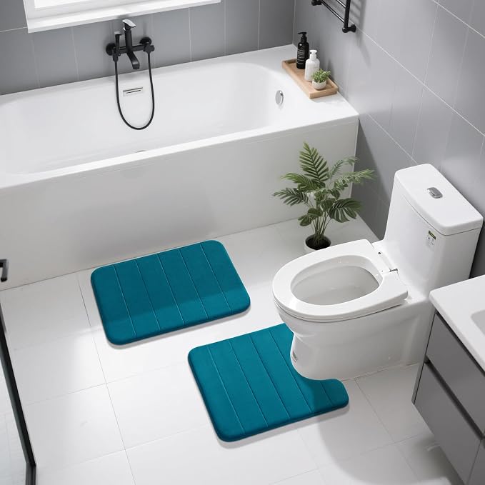 Yimobra U-Shaped Toilet Bath Mat Set 2 Piece - Image 7
