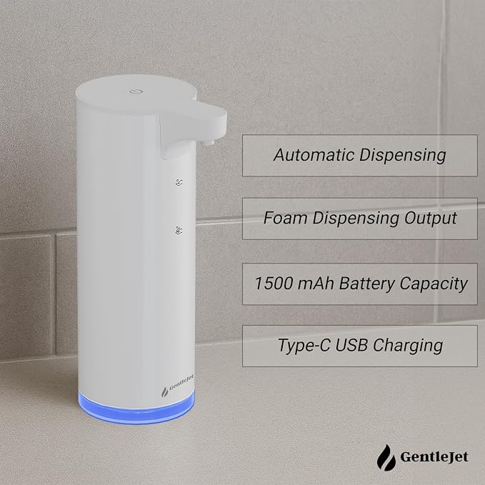 EasyFoam Automatic Foaming Soap Dispenser – Touchless Sensor, USB-C Rechargeable - Image 5