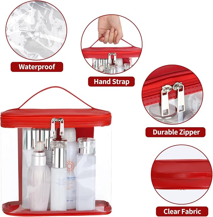 HAOGUAGUA Heavy Duty Leak Proof Clear Travel Bags - Image 7