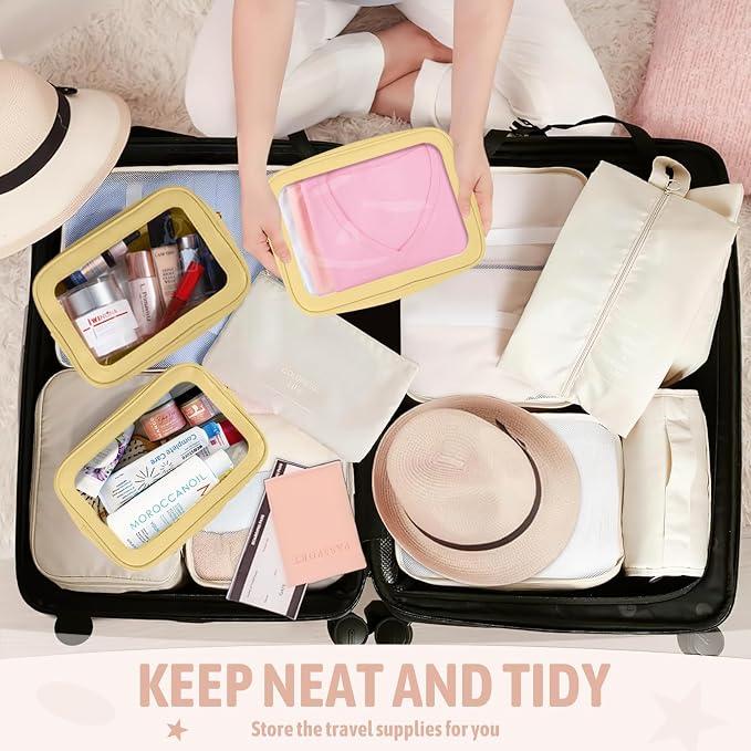 3PCS Clear Toiletry Bag, TSA Approved Travel Pouch - Image 6