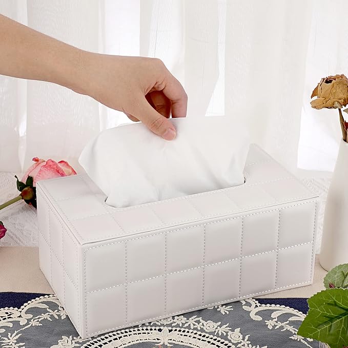 Sumnacon Rectangular Leather Tissue Box Cover - Image 5