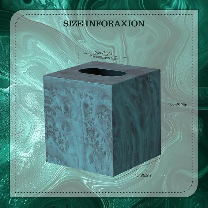 Metal Square Tissue Box lid, Modern Facial Tissue Holder - Image 4