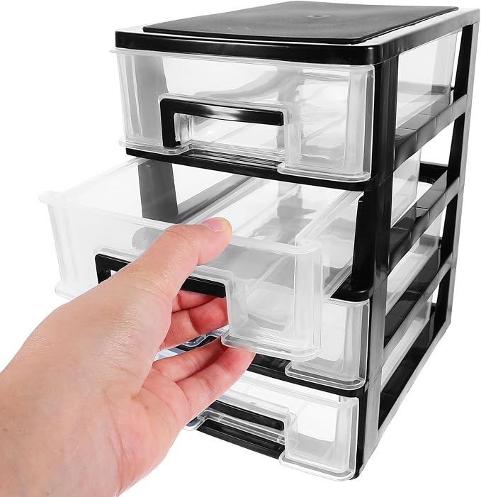 Beaupretty Elegant 4-layer Mini Storage Box Pp Plastic Desktop Drawer Type - Image 8