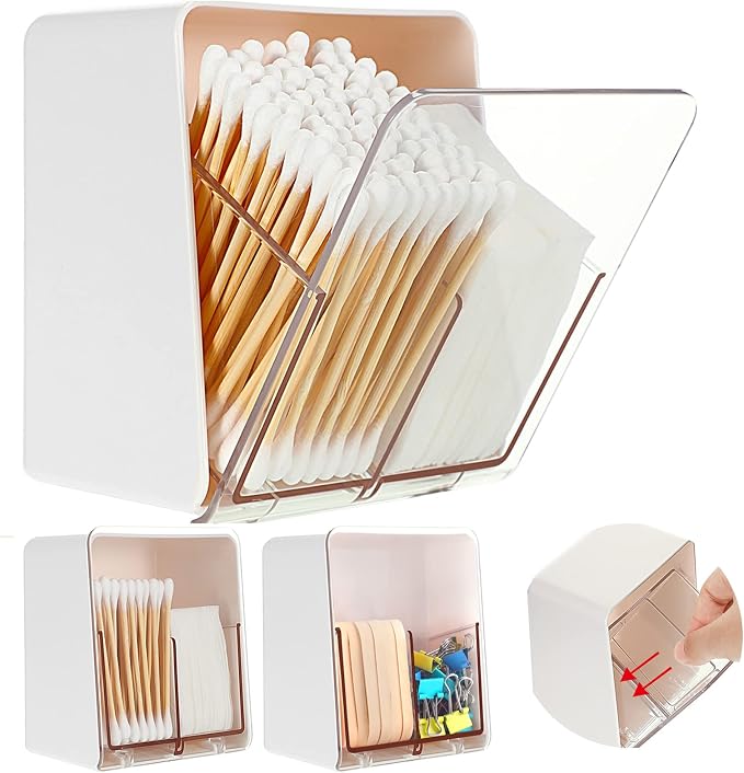 Sieral 2 Pcs Cotton Ball Holder Canisters by Sieral