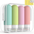 ME.FAN Travel Bottles for Toiletries, TSA Approved 3oz Silicone Journey Size by MEFAN