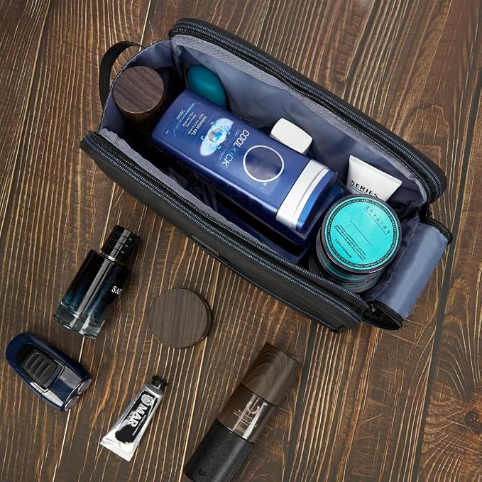 ZEEMO Travel Toiletry Bag for Men, Large Water-Resistant Double-Sided Full-Open - Image 6