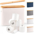 LONBET Toilet Paper Storage for 12 Rolls, Stackable & Foldable by Lonbet
