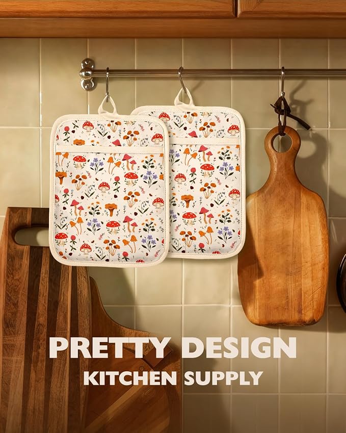 Slohif Silcone Mushroom Pot Holders - Image 5