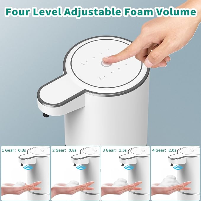 HOMELYLIFE Automatic Foam Soap Dispenser, 12.85oz Touchless Soap Dispenser - Image 5