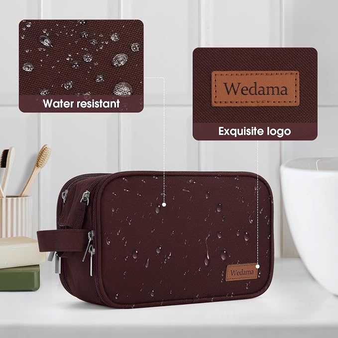Wedama Toiletry Bag for Men, Handheld Travel Bag, Waterproof Toiletries - Image 6