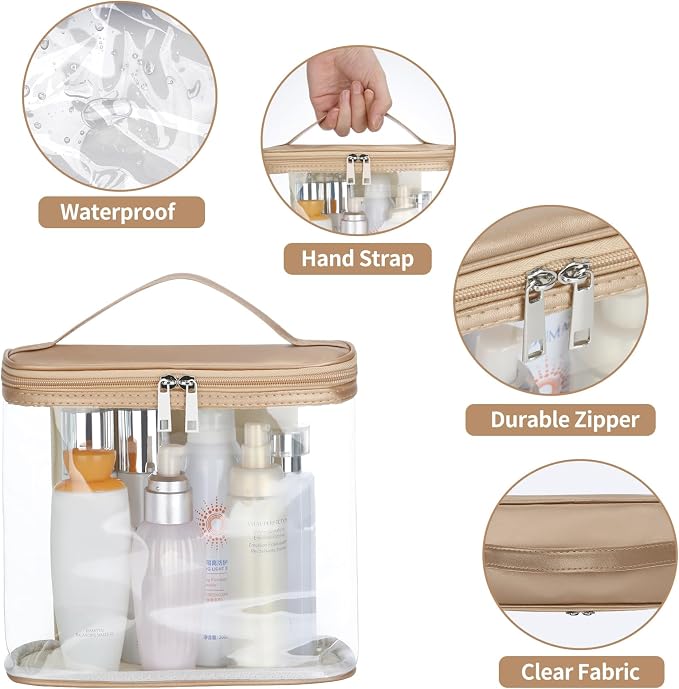 HAOGUAGUA Heavy Duty Leak Proof Clear Travel Bags - Image 7