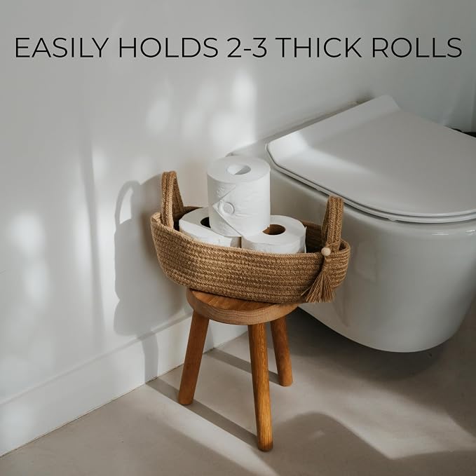 Decorative Toilet Paper Basket – Beautiful Bathroom Organizer - Image 4