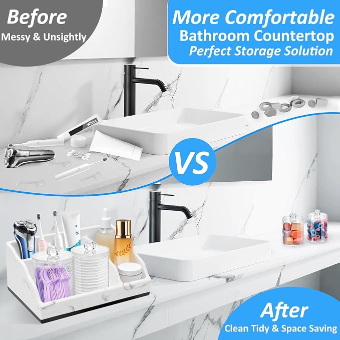 Bathroom Counter Organizer, Bathroom Countertop Organizer Toothbrush and - Image 2