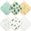 6 Pack Pot Holders 100% Cotton Heat Resistant Potholder, Machine Washable Pot by Unknown