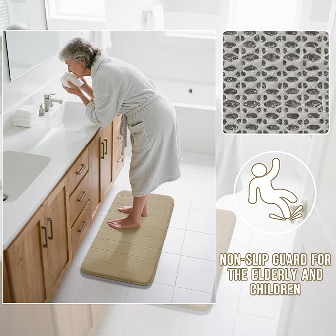 Yimobra Memory Foam Bathroom Rugs Sets 2 Piece - Image 5