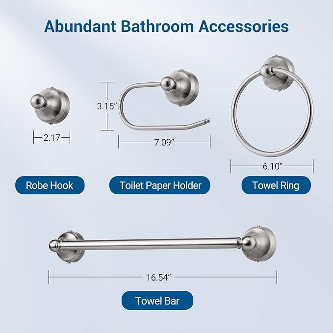 DEWENWILS Bathroom Light Fixtures, 5-Piece All-in-One Bathroom Light Set - Image 7