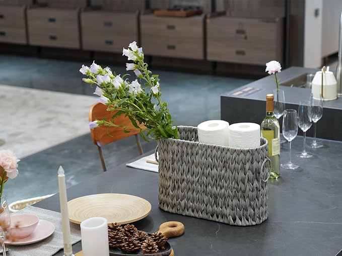 Toilet Paper Storage, Narrow Toilet Paper Basket - Image 7