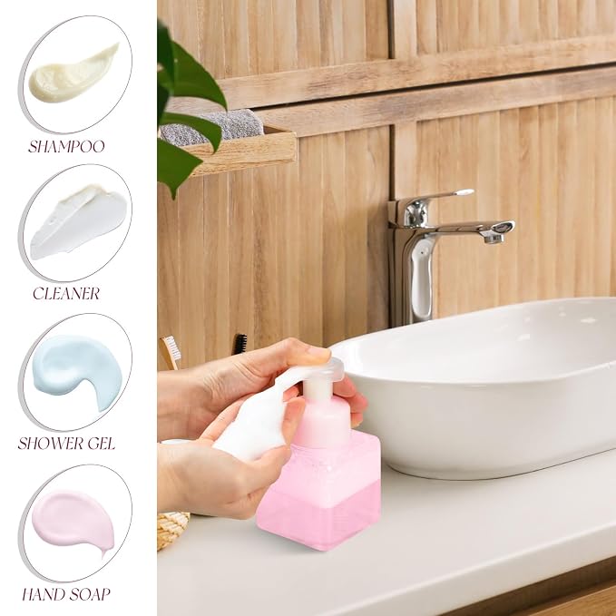 Domensi 12 Pcs Foam Pump Bottle Foaming Soap Dispenser Empty Travel Foaming - Image 4