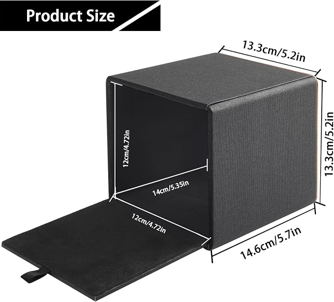 Tissue Box Cover Square Tissue Box Holder PU Leather Facial Organizer - Image 3