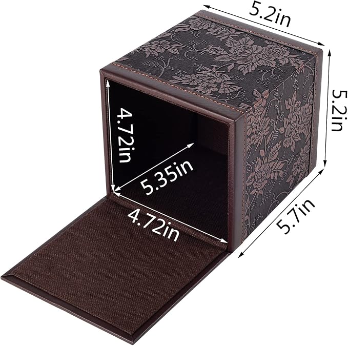 Tissue Box Cover Square, Modern Leather Tissue Box Holder - Image 3