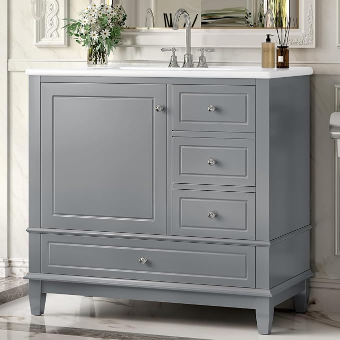 Harper & Bright Designs 36" Bathroom Vanity - Image 3