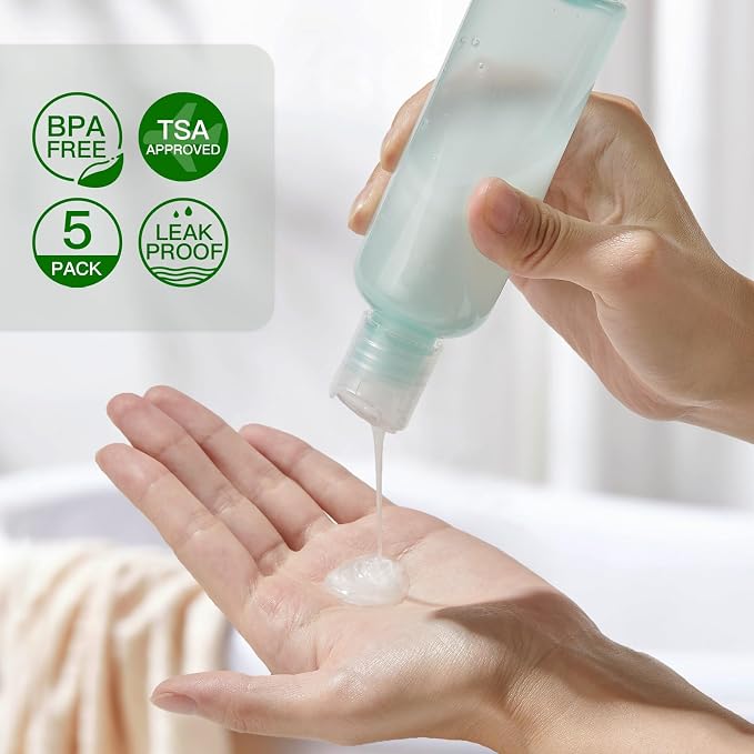 Travel Bottles for Toiletries 3.4 oz - Image 2