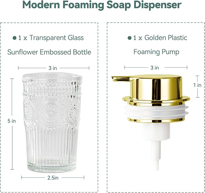 Glass Foaming Soap Dispenser - Image 2