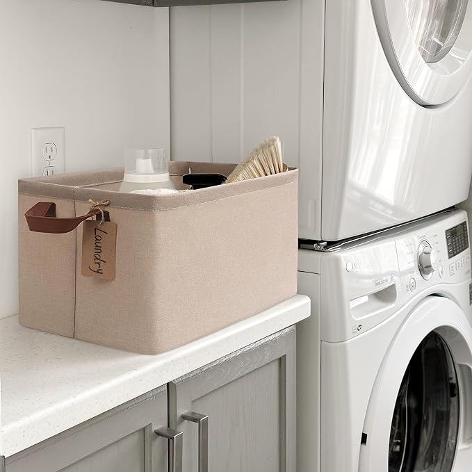 CHICVITA Storage Baskets for Shelves, Large Fabric Organizer Bins - Image 5