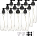 12 Pack 8 oz Plastic Pump Dispenser Bottles by BPFY