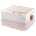 COMFY-HOMI Cotton Rope Woven Basket by COMFY-HOMI