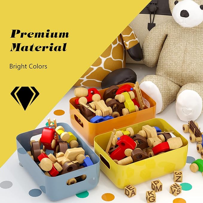 OWill 12 PCS Plastic Storage Bins and Baskets - Image 3