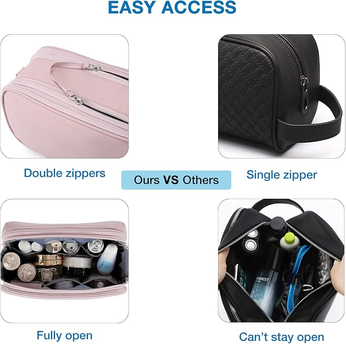 BAGSMART Toiletry Bag for Men, Travel Toiletry Organizer Dopp Kit - Image 5