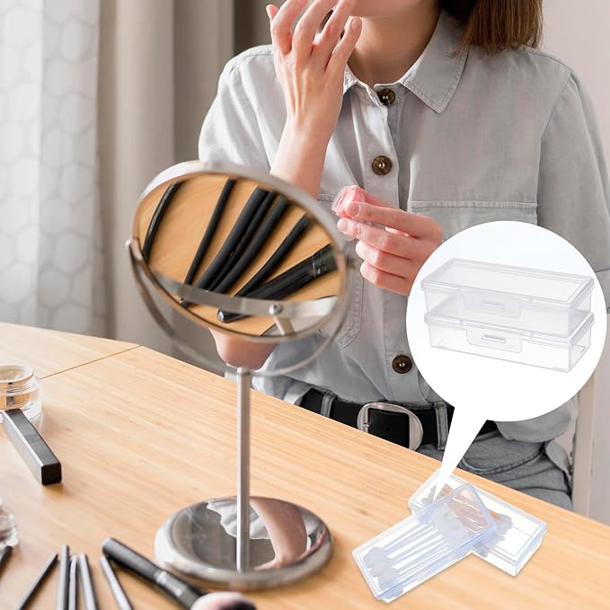 4 Pcs Cotton Swab Holder for Travel Portable Small Dental Floss Picks Case - Image 7