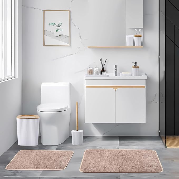 24Pcs White and Gold Bathroom Set - Image 8