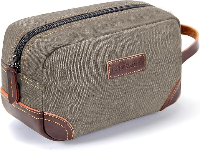 emissary Mens Travel Toiletry Bag, Dopp Kit by emissary