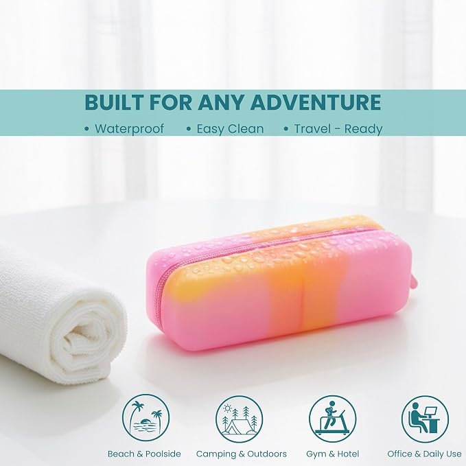 Cotton Pad Swab Travel Case – 2-in-1 Portable Waterproof Qtips Dispenser - Image 3