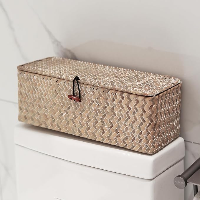 Seagrass Storage Basket for Bathroom - Image 6