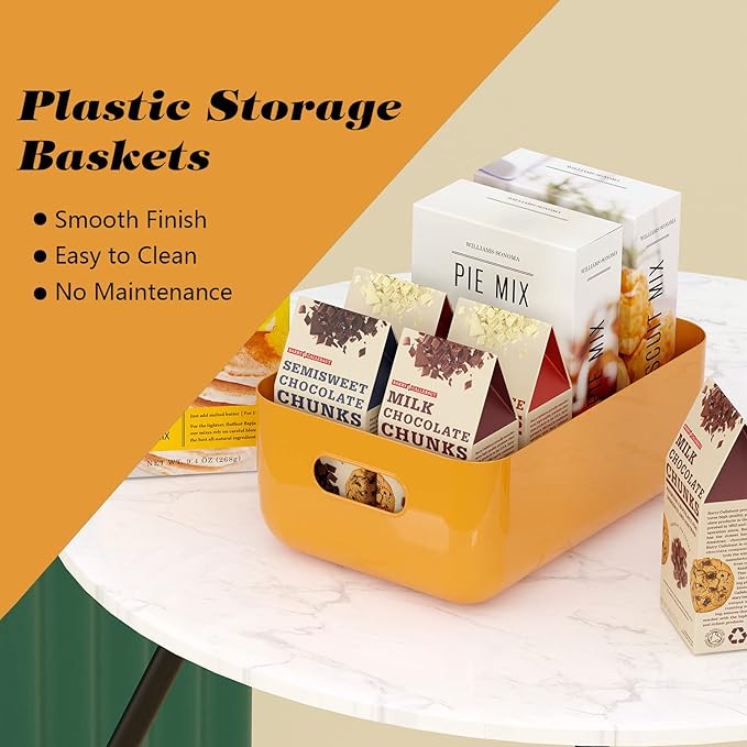 OWill 7-Pack Plastic Storage B-ins 4.2L, Small Organizer Bins - Image 5