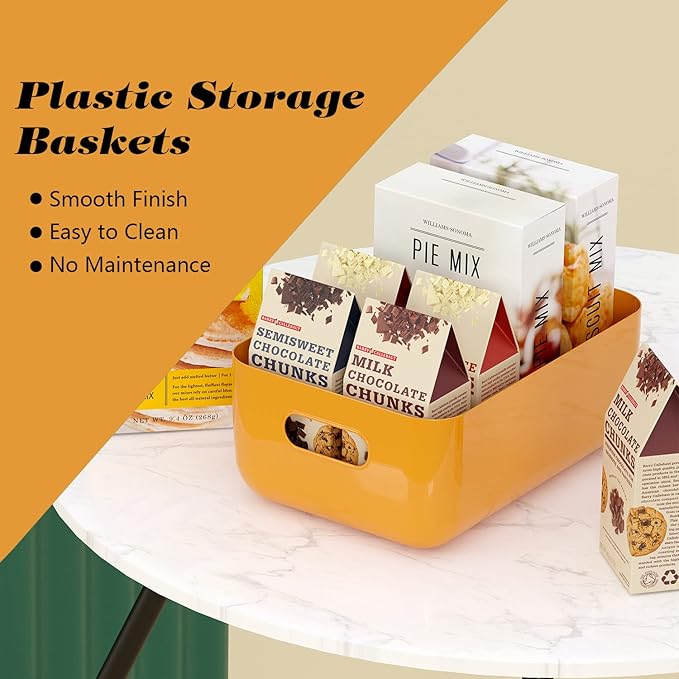 OWill 12 PCS Plastic Storage Bins and Baskets - Image 5