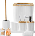 Bathroom Accessory Set, 9-Piece White Bathroom Set by BetterbathroomwithXLHOME