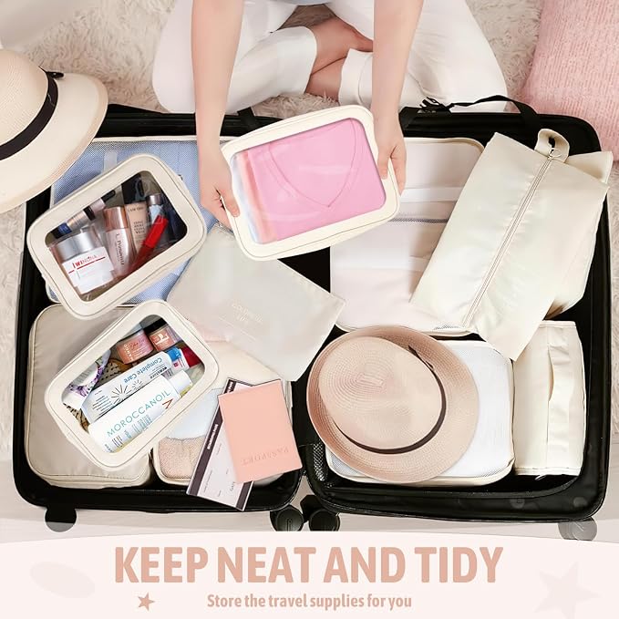 6PCS Clear Toiletry Bag, TSA Approved Travel Pouch - Image 6