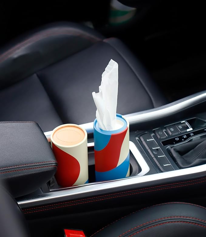 Small Car Tissues Holder with Facial Tissues - Image 5