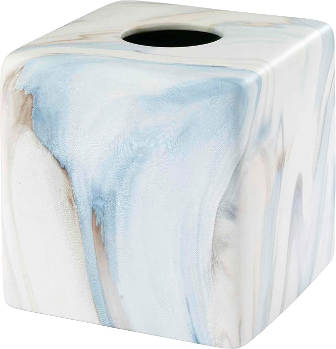 Avanti Linens - Tissue Box Cover, Resin Countertop Accessories, Guest Bathroom by AvantiHomeSince1969