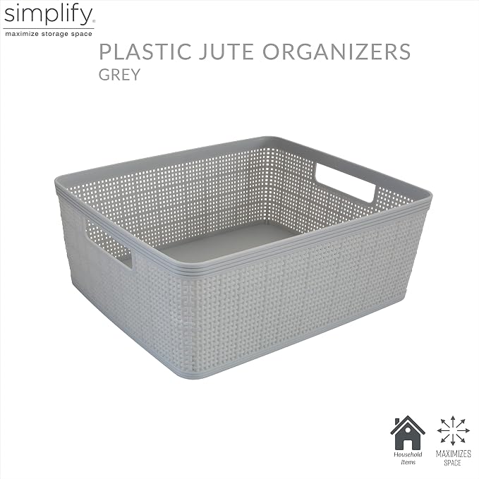 Simplify 10 Piece Organizing Set | Multiple Size Bins | Multipurpose | Office | - Image 2