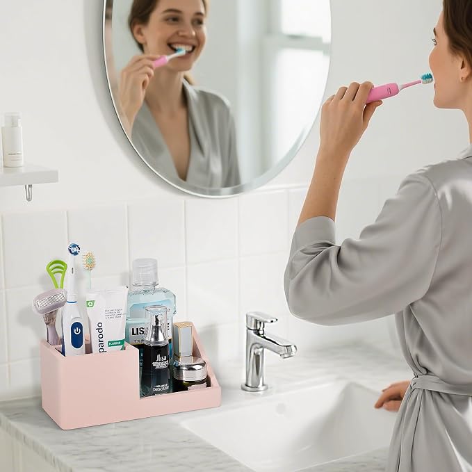 Diatomite Toothbrush Holders for Bathrooms, Quick Dry Electric Tooth Brush and - Image 2