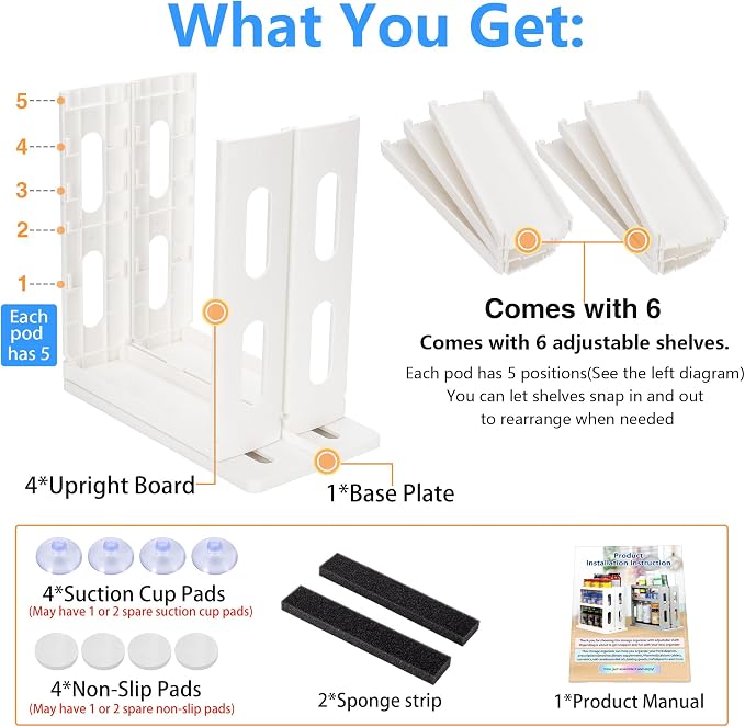 Medicine Organizer 2 Three-Decker Shelves Cabinet Storage Rack Organizer - Image 4